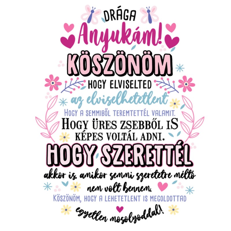 Drága anyukám táska