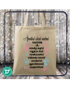 Óvónő vagyok vászon táska