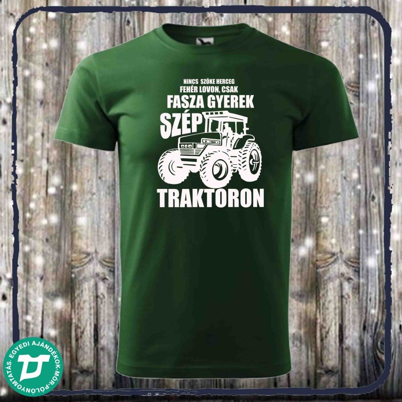Fasza gyerek traktoron póló
