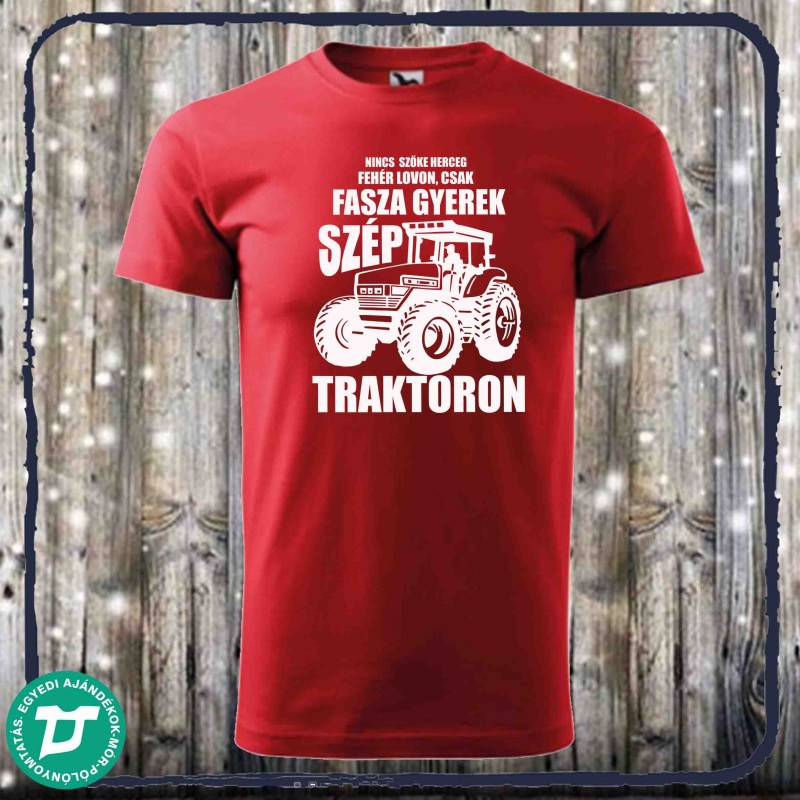 Fasza gyerek traktoron póló