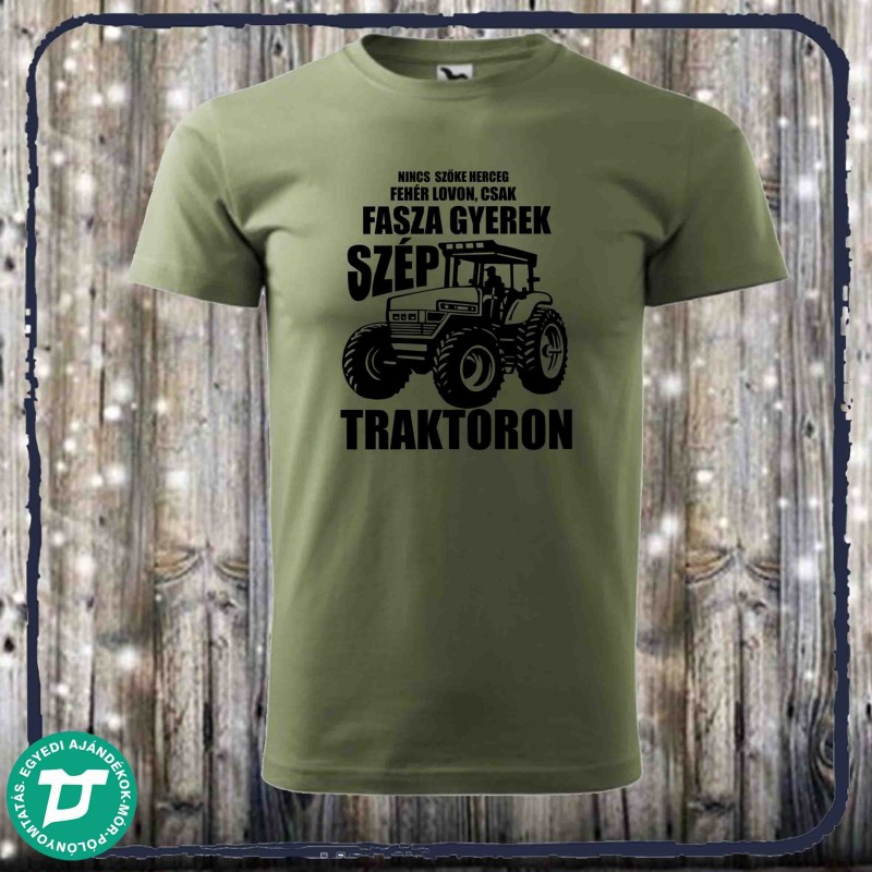 Fasza gyerek traktoron póló