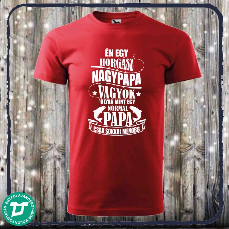 Horgász nagypapa póló