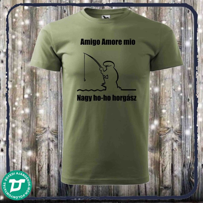 Amígó horgász póló