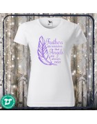 Feathers are reminders póló