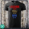 Legenda ,Férj, Apa és Nagypapa saját dátummal férfi póló