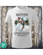 Nagypapa szerencsehozó horgászpólója
