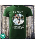 Nagypapa szerencsehozó horgászpólója