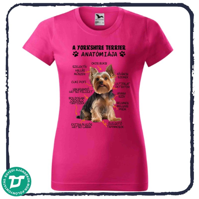 Yorkshire terrier anatómiája póló