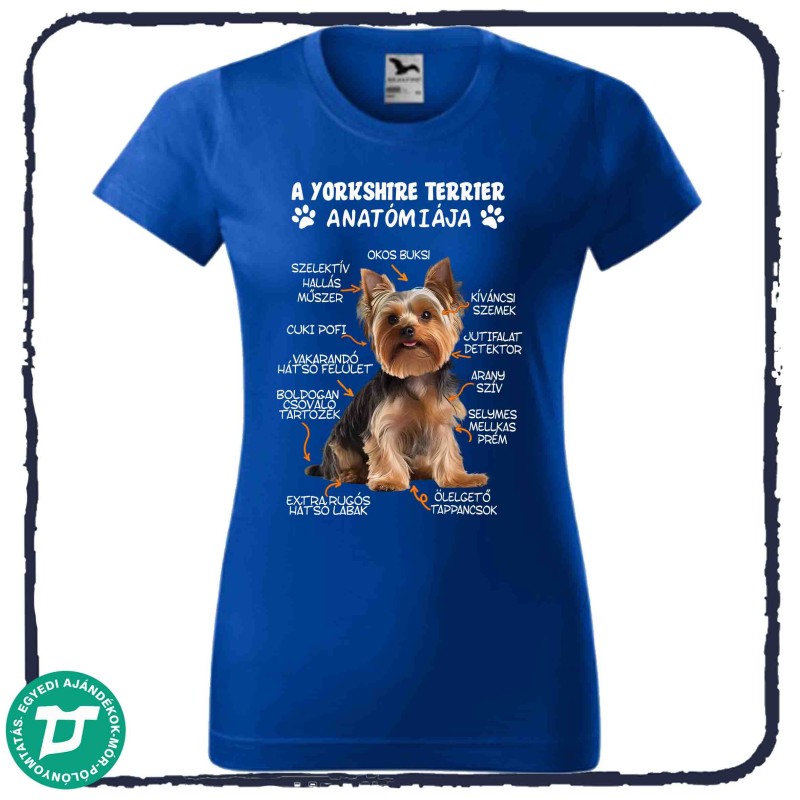 Yorkshire terrier anatómiája póló