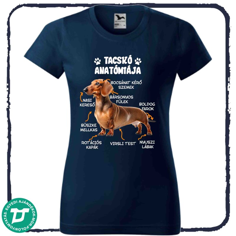 Tacskó anatómiája póló