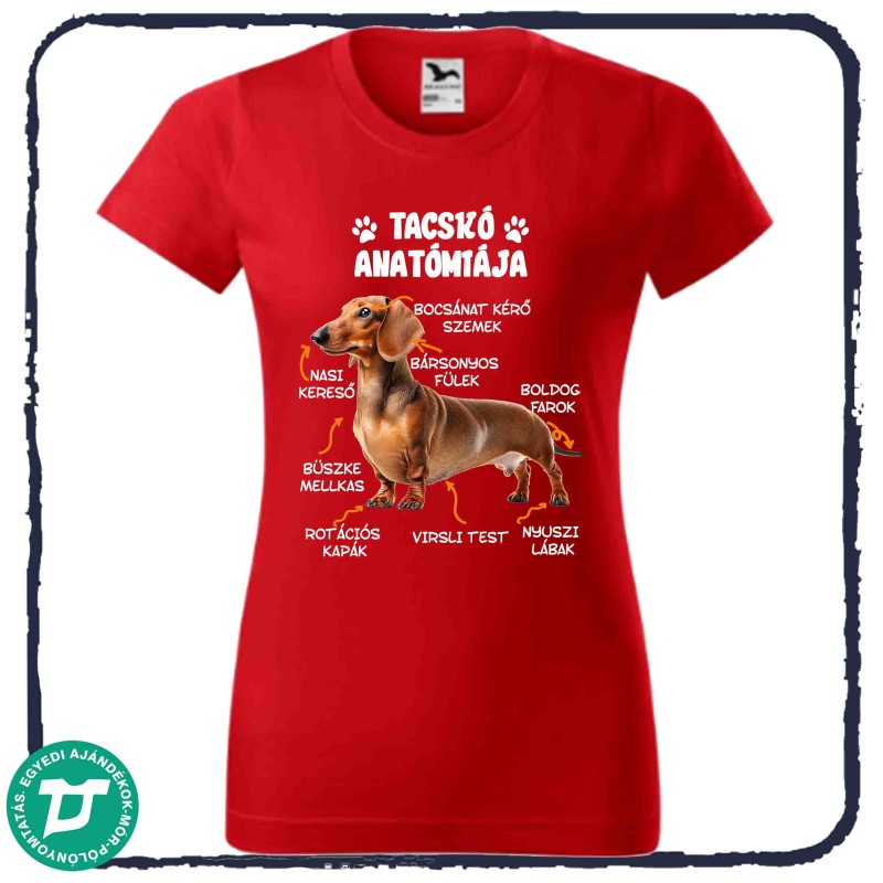 Tacskó anatómiája póló