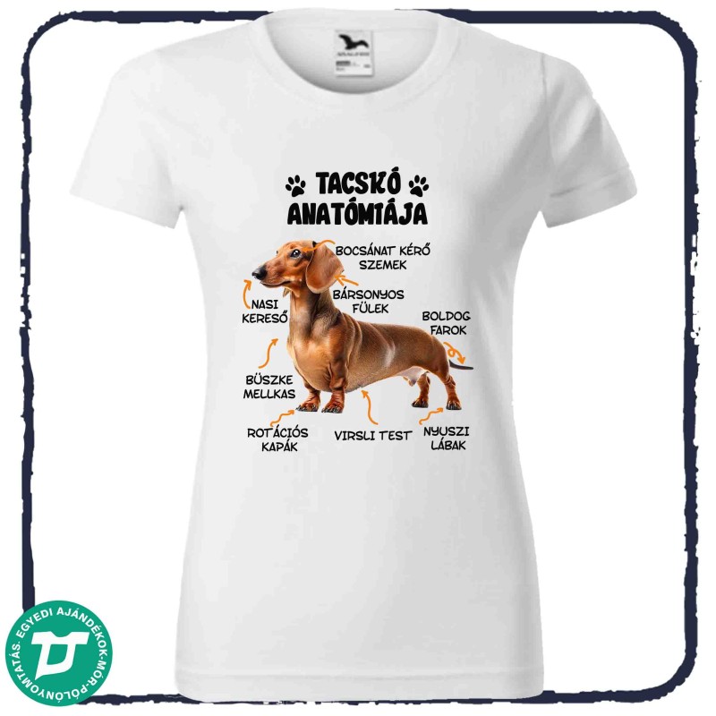 Tacskó anatómiája póló