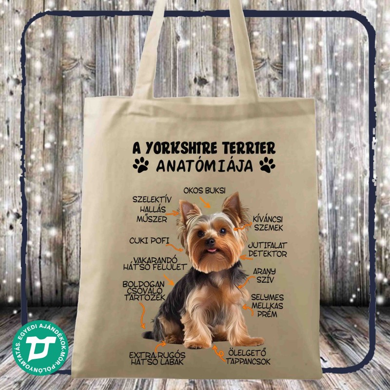 Yorkshire Terrier pamut táska
