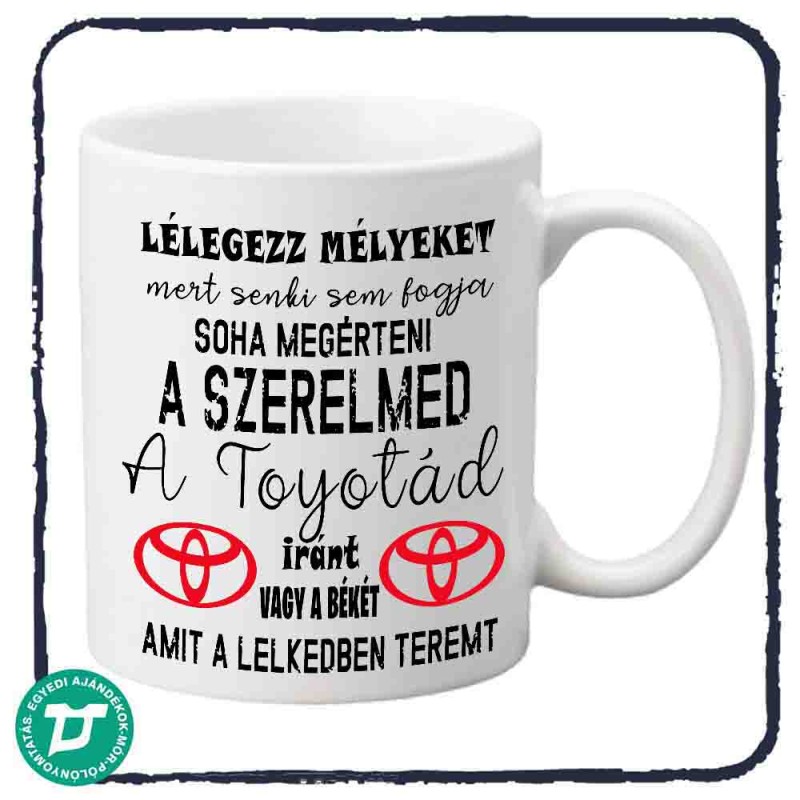 Toyotás bögre