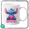 Stitch bögre  névvel