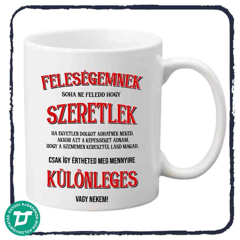 Feleségemnek  bögre
