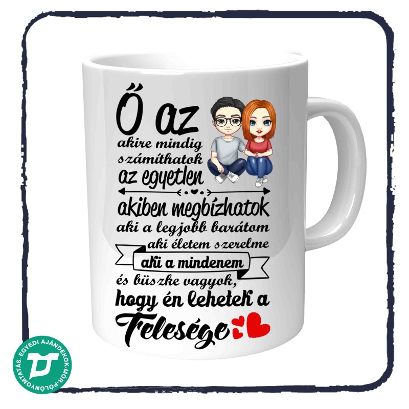 Feleségnek ajándék bögre