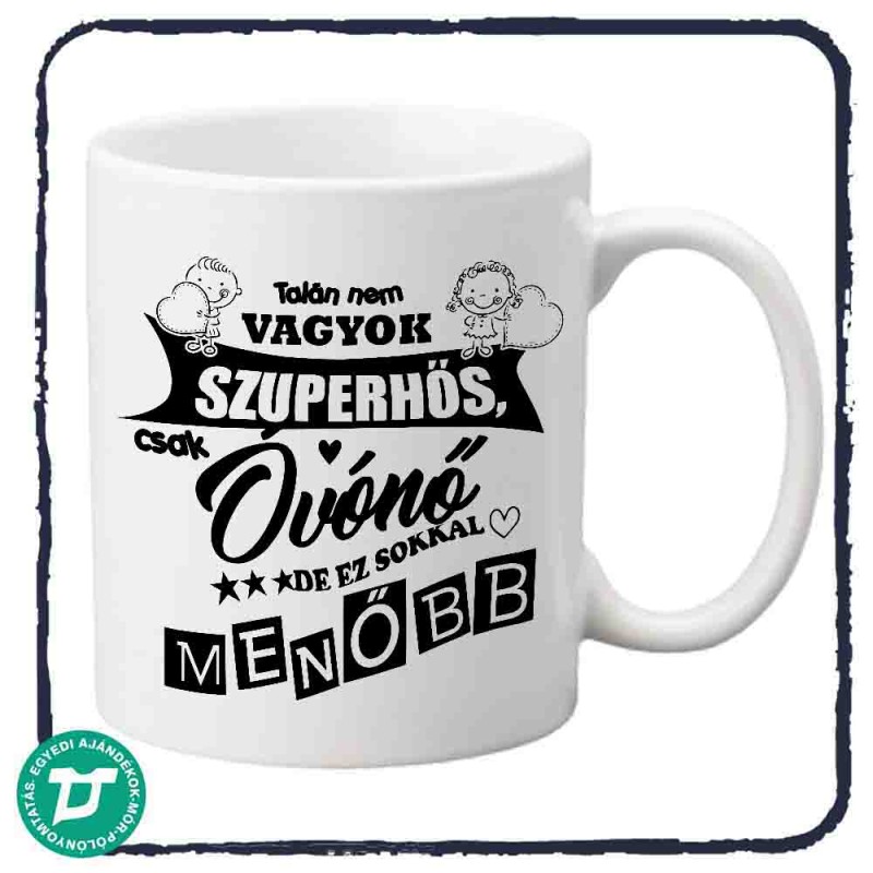 Szuperhős óvónő bögre