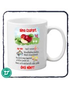 Névre szóló bögre óvónőnek / alma csoport