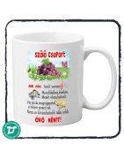 Névre szóló bögre óvónőnek / szőlő csoport