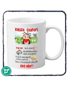 Névre szóló bögre óvónőnek / Katica csoport