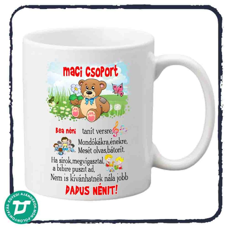 copy of Névre szóló bögre dadusnak /  Pillangó csoport
