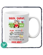 Névre szóló bögre dadusnak /  Katica csoport