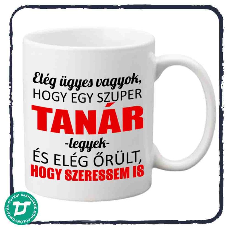 ügyes tanár bögre