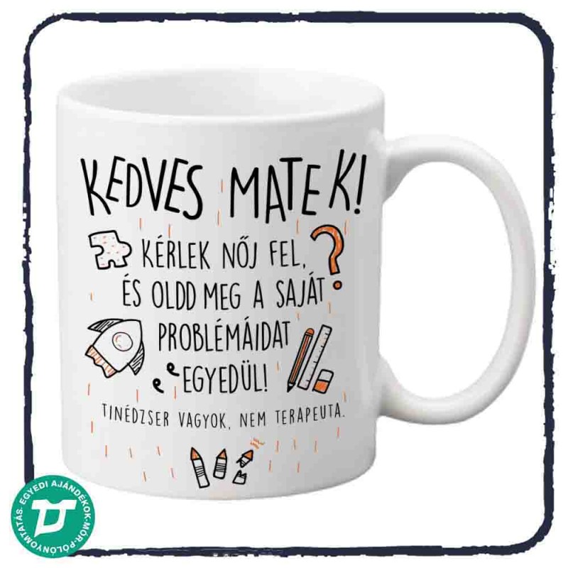Kedves matek bögre
