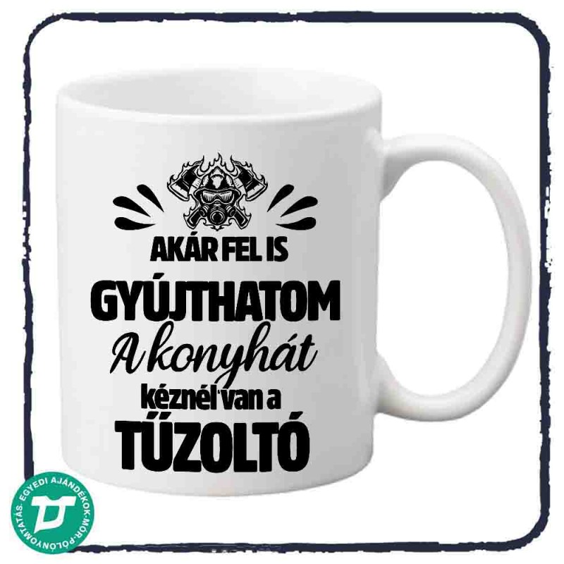 Tűzoltónak  bögre