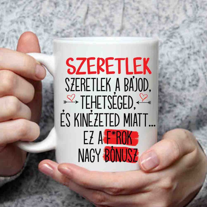 Szeretlek bögre