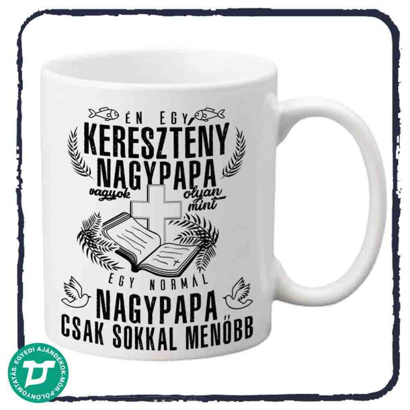 Keresztény nagypapa bögre