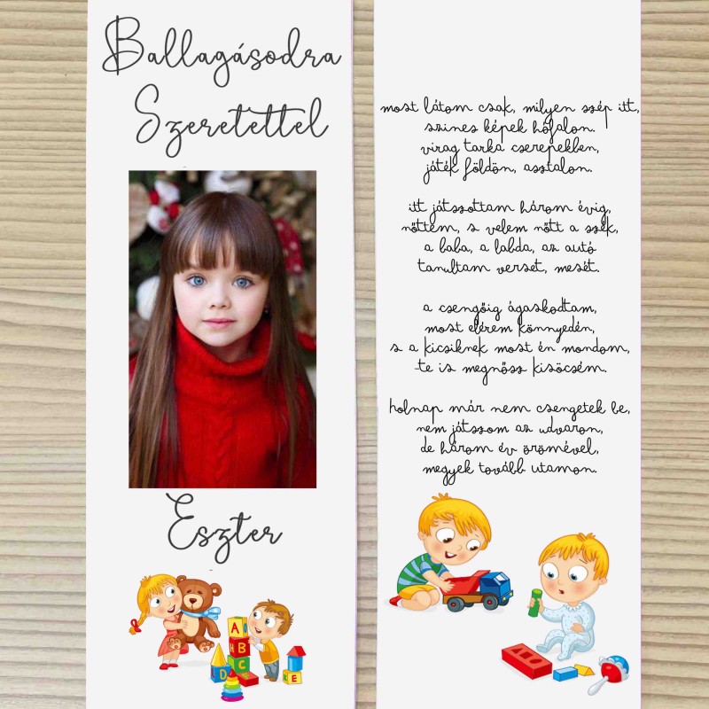 Óvodai ballagási szalag fényképpel  5