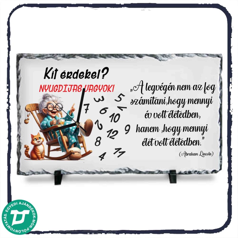 Nyugdíjba vonulásra egyedi óra nőknek