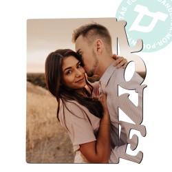 Asztali fa képkeret Love...