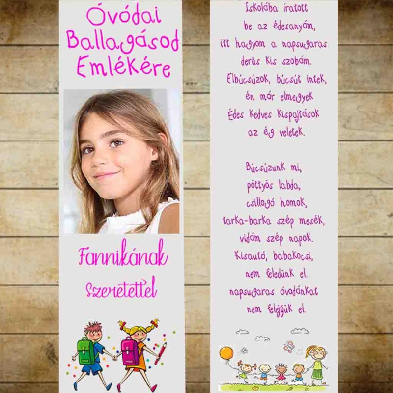Óvodás Ballagási szalag fényképpel 1