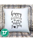 szülinapi testvér párna