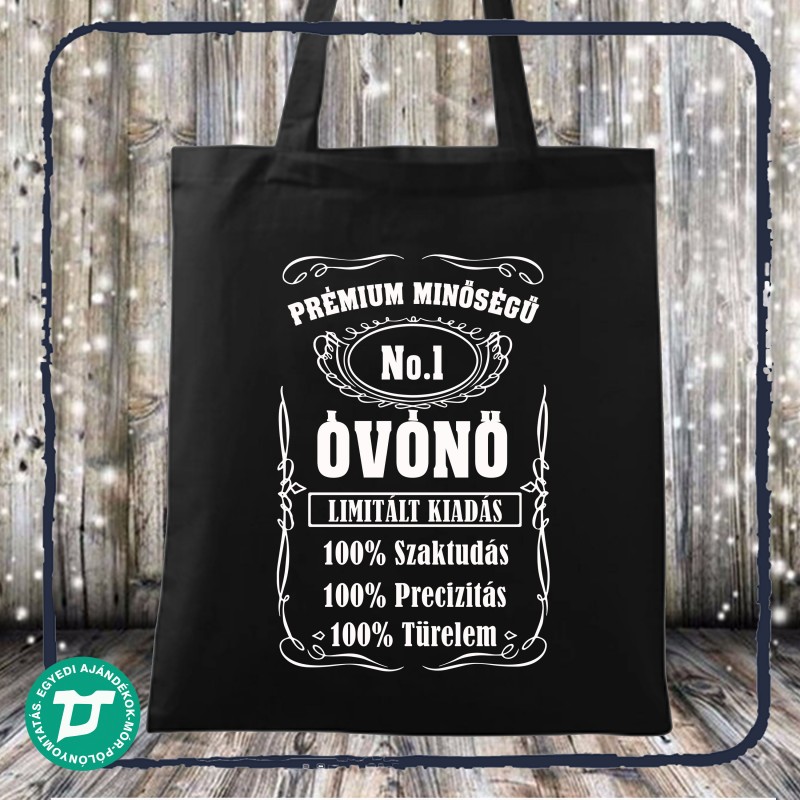 Prémium minőségű óvónő vászontáska