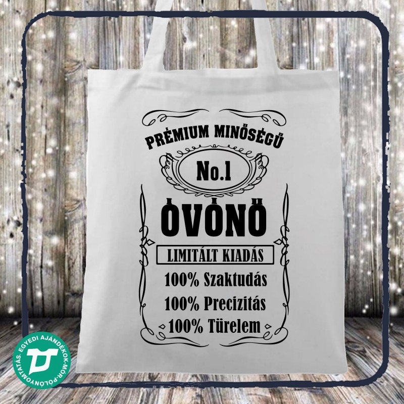 Prémium minőségű óvónő vászontáska