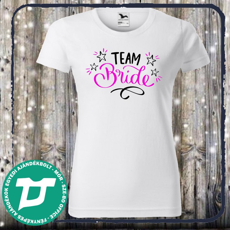 Lánybúcsú póló Time Bride