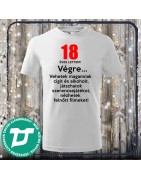 18 éves lettem  póló