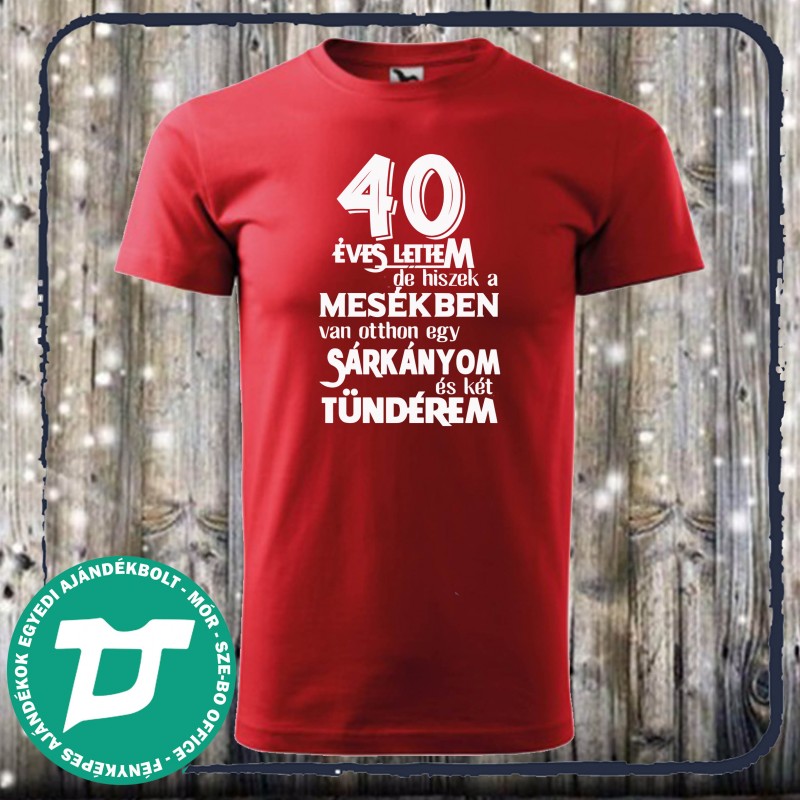 40 éves lettem,de hiszek a mesékben és van otthon egy  sárkányom