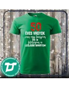 40 Pálcika szülinapi póló