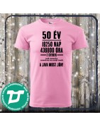 50 évesnek szülinapi póló