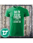 50 évesnek szülinapi póló