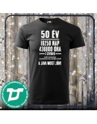 50 évesnek szülinapi póló