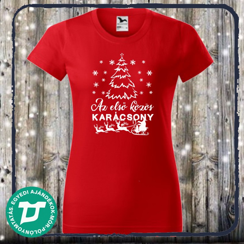 Karácsonyi családi páros póló  6
