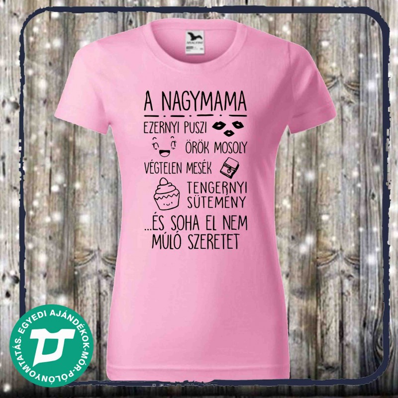 A nagymama ezernyi puszi