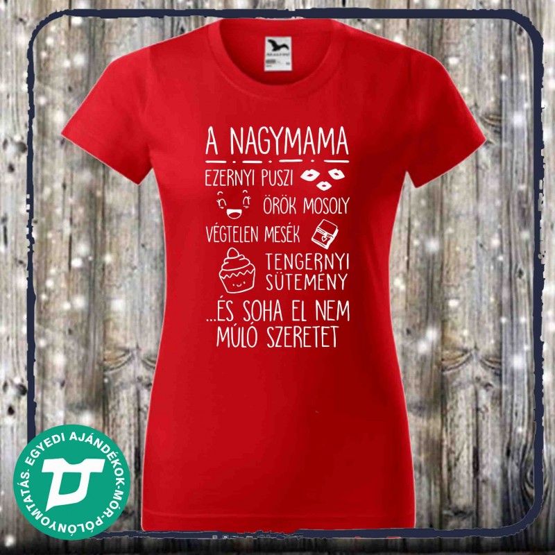 A nagymama ezernyi puszi