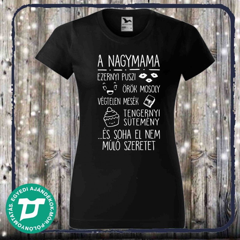 A nagymama ezernyi puszi
